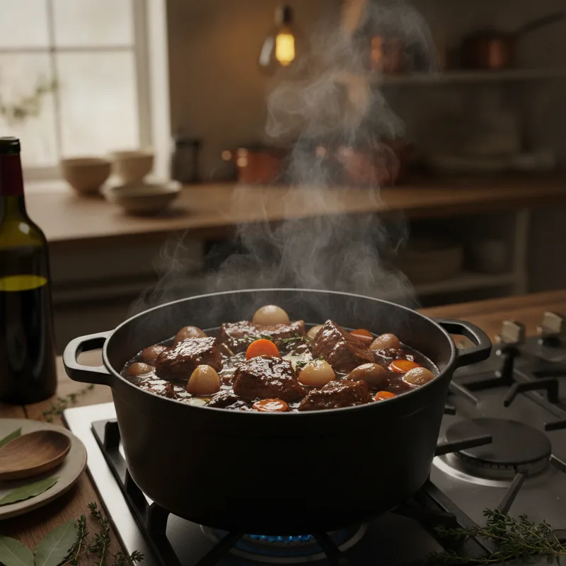 temps de cuisson boeuf bourguignon