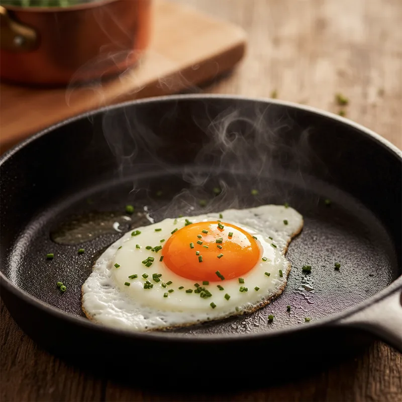 Cuisson Œuf au plat