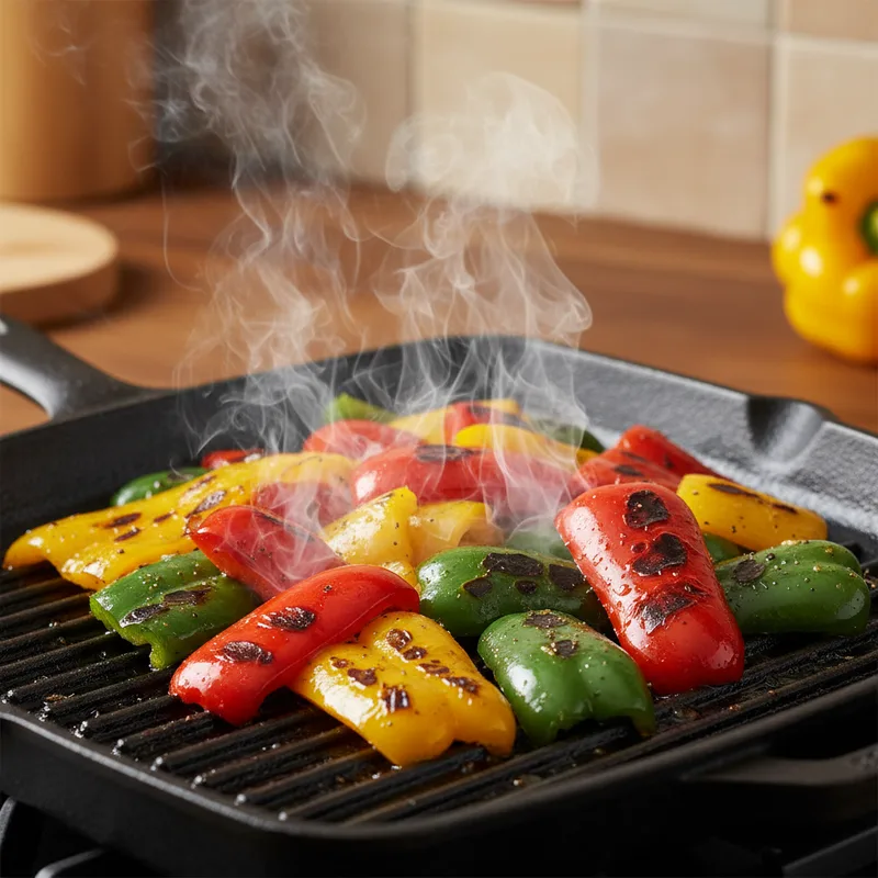 Cuisson Poivron